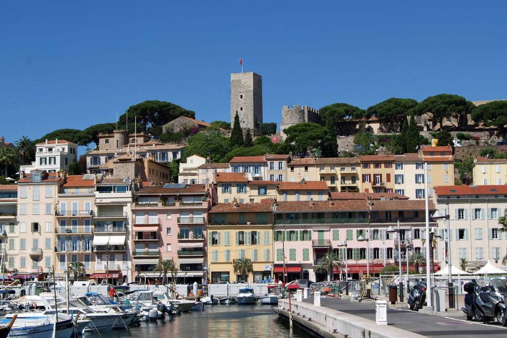 Cannes à 10mn en voiture de l'appartement...15 mn en Bus !
