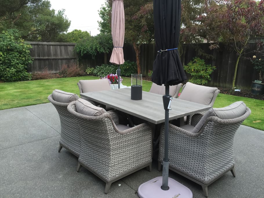Relaxed outside area