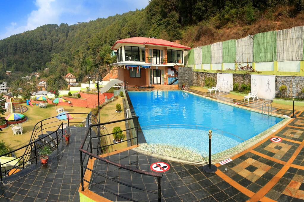 Recreational center with swimming pool