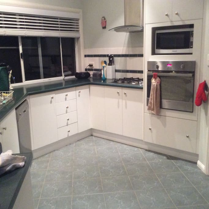 This is the spacious kitchen you will have access to.