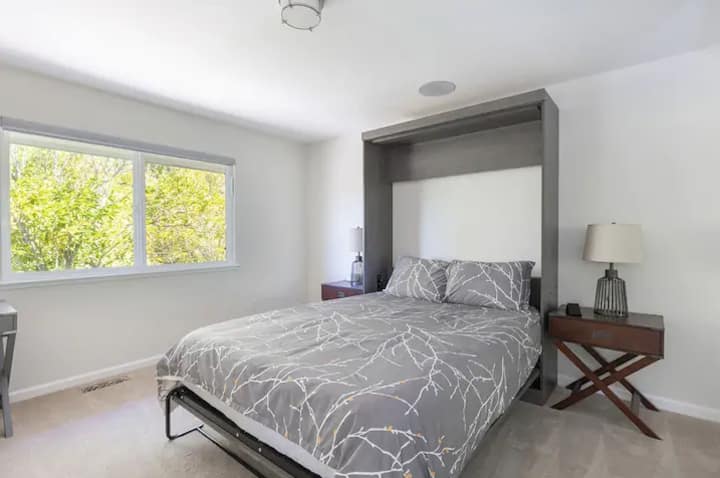 Bedroom # 3/ Office with Queen sized Murphy bed.