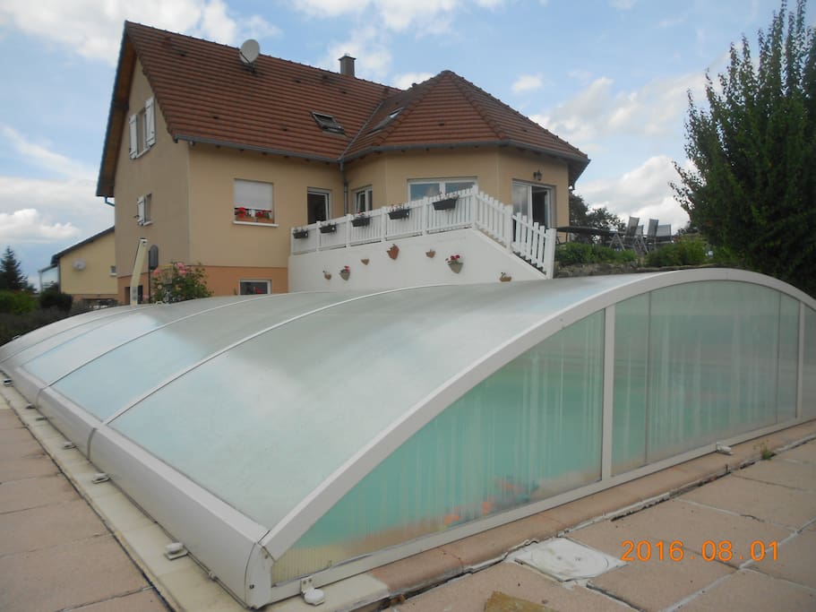 Vous pourrez profiter de la piscine