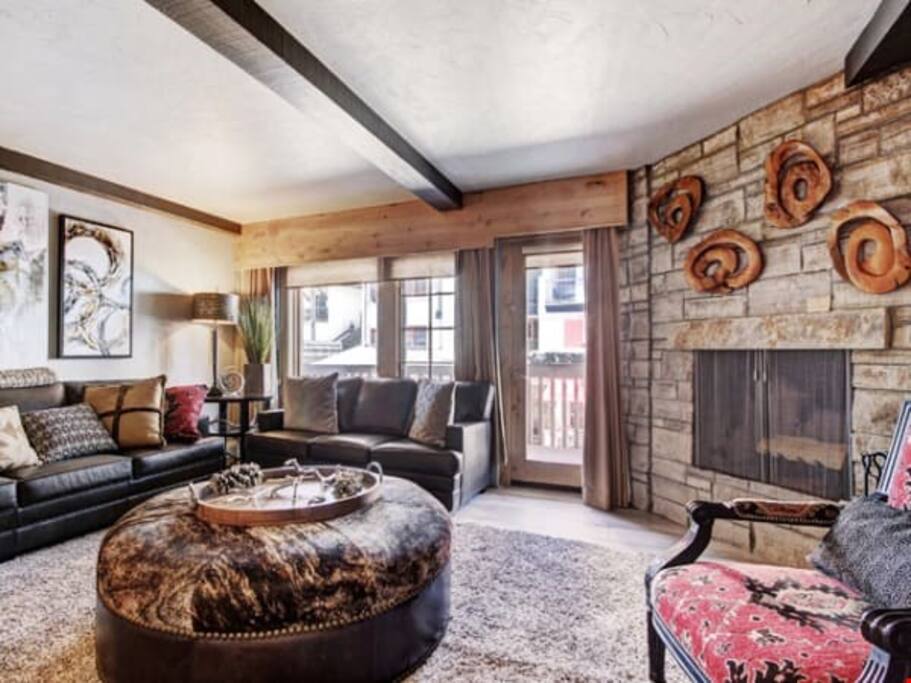 Kick back and relax on the plush sofa in the living room