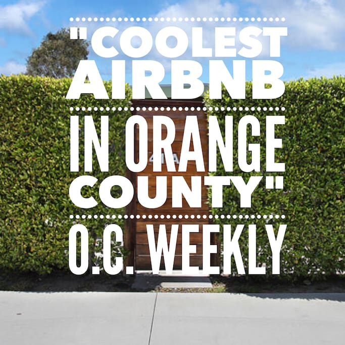 We were named one of top 10 airbnb's to stay in by O.C. Weekly. Thank you O.C. Weekly!