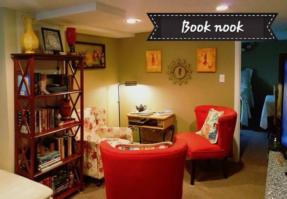 Cozy up with a book or a game