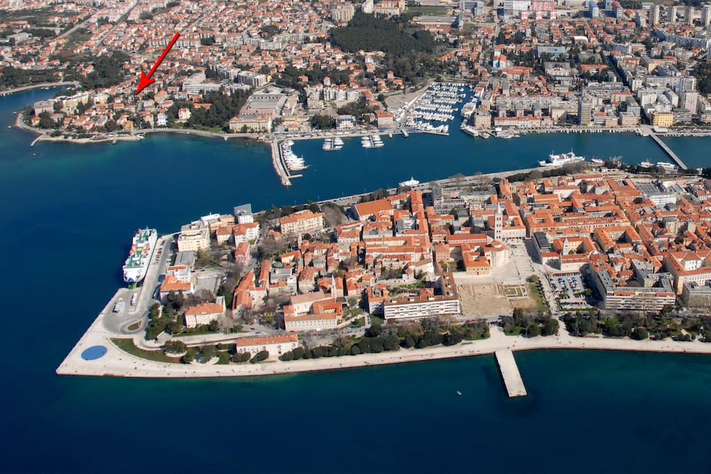 Our location-just 15 min. walk from the City Center
