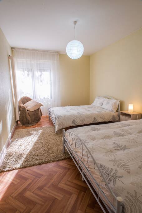 Twin share accommodation, ensuite bathroom
