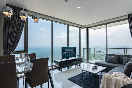 ❤️BIG DISCOUNT⭐39 FL⭐Stylish 270 Degree Sea view⭐