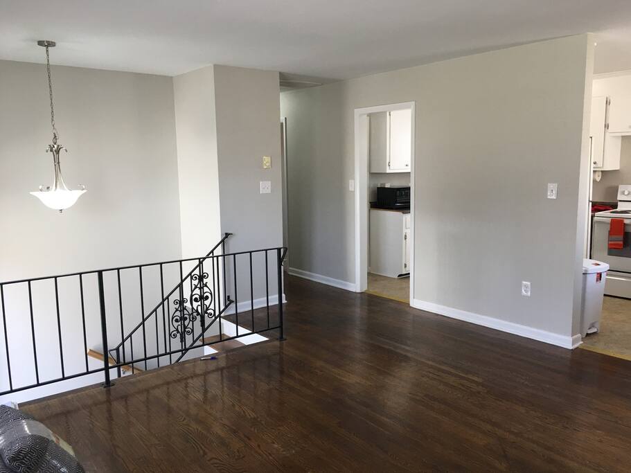 Spacious living room I have not placed furniture yet so stand by