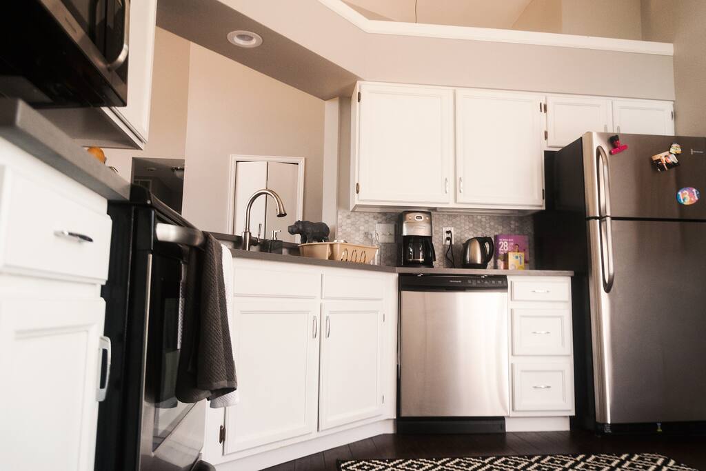 Kitchen Part 1- feel free to use appliances! We are happy to make room in the fridge if needed as well!