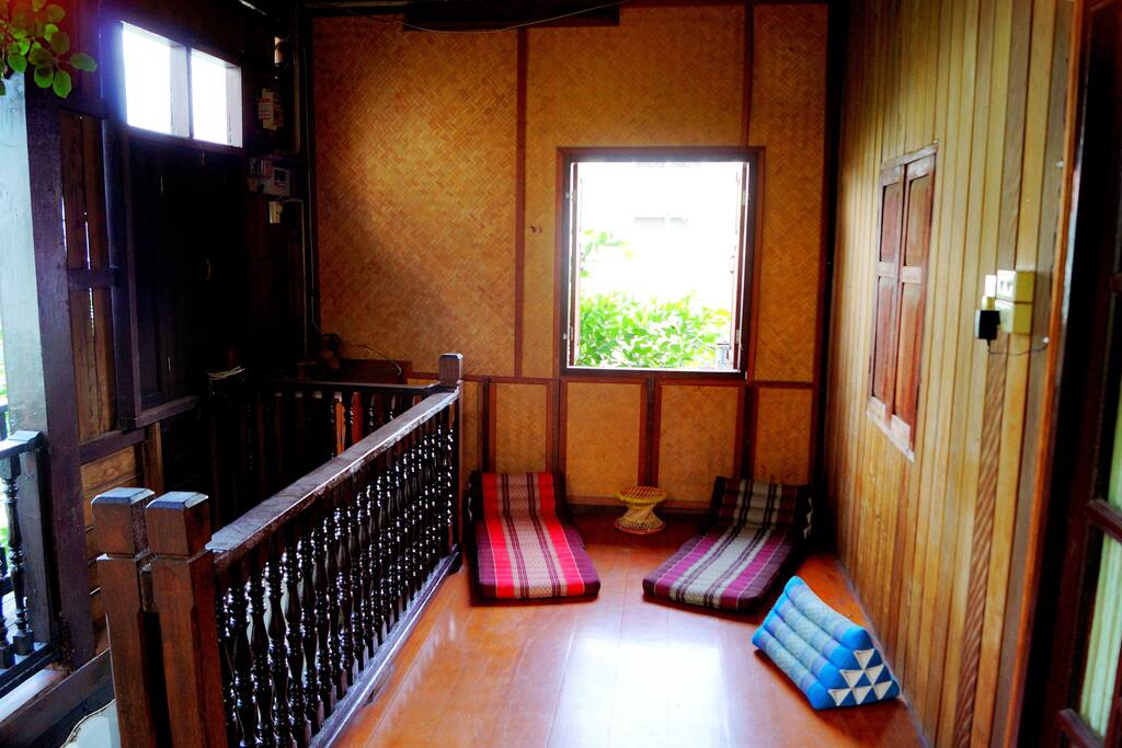 The upstairs area where I live. You can come and relax too, or if you’re a private person you can be downstairs :)