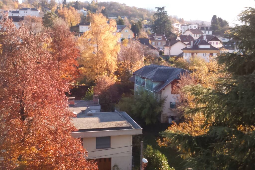 vue de la chambre en automne