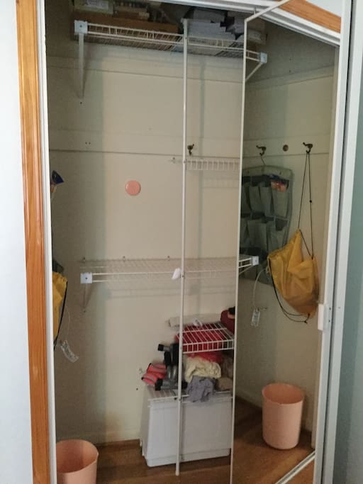 Closet opened