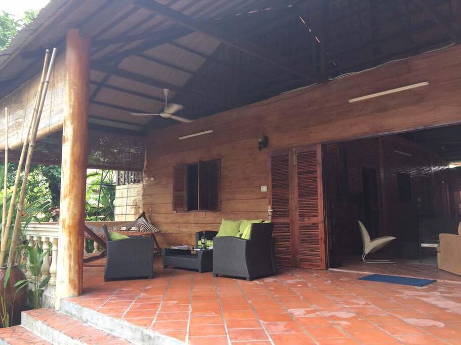 A front and back patio to relax.