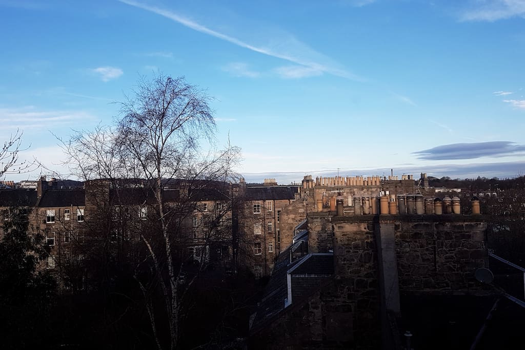 View of Edinburgh skyline for Bedroom and Living room