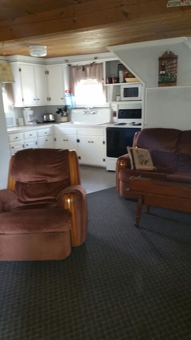 Open Living Room off Kitchen
