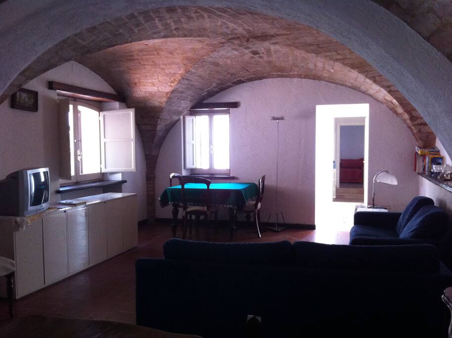 Salotto con divano letto