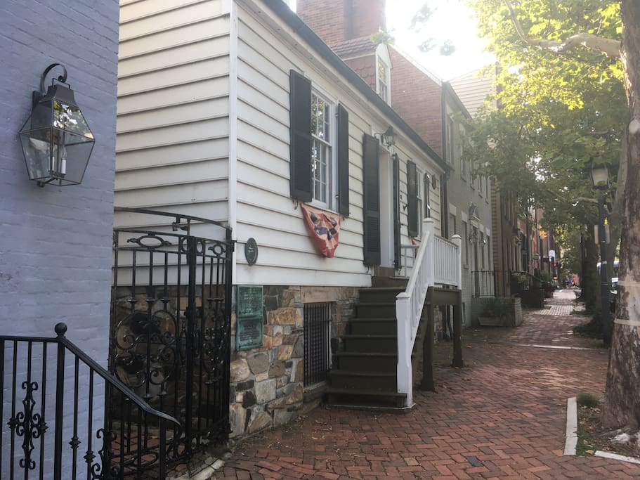 Front of House with Historic Markers