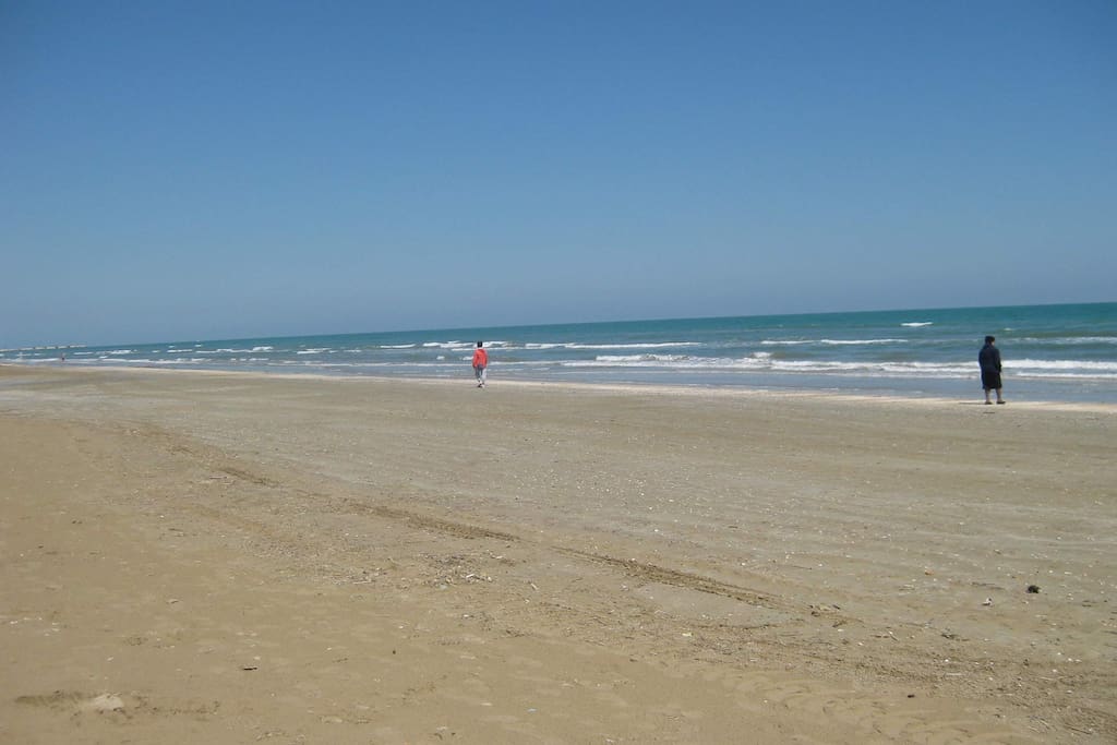 Spiaggia davanti casa