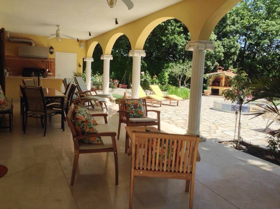 Lower patio