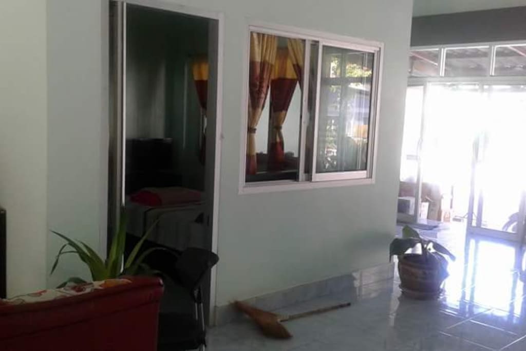This is our outside of the downstairs fan room