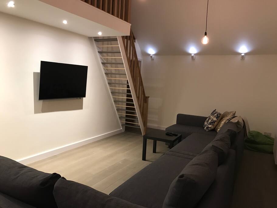 Cinema and stairs to mezzanine