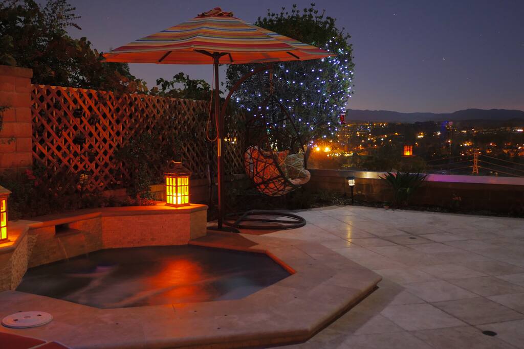 Pure tranquility in the jacuzzi