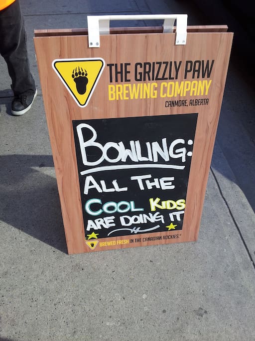 Bowling close by.