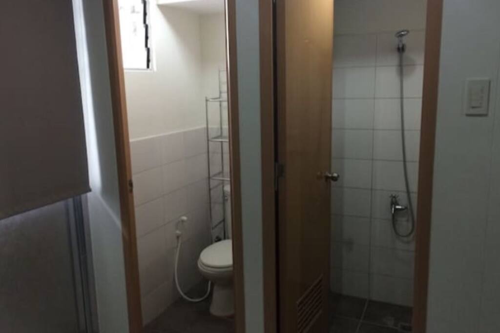 Your own shower and toilet. No sharing.