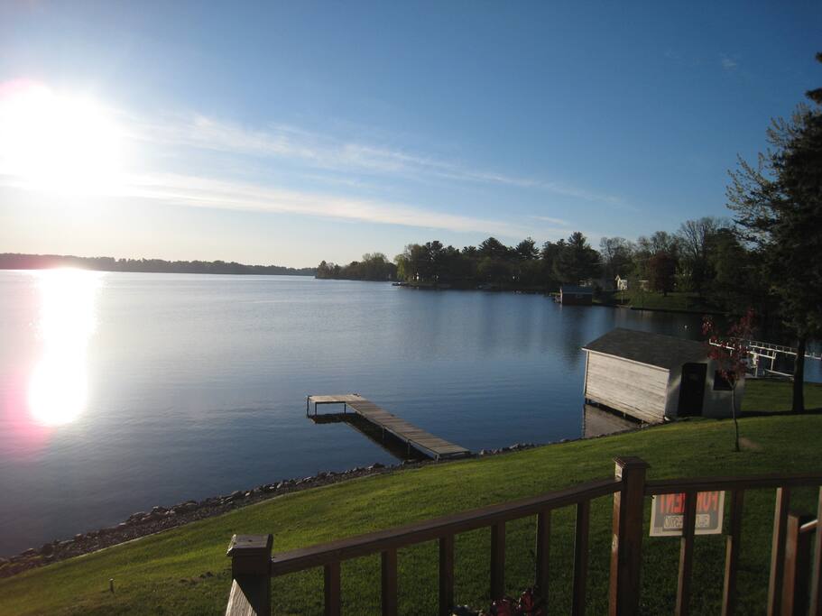Another deck view with dock