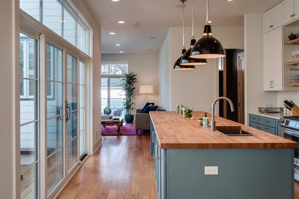 Kitchen and Living Room
