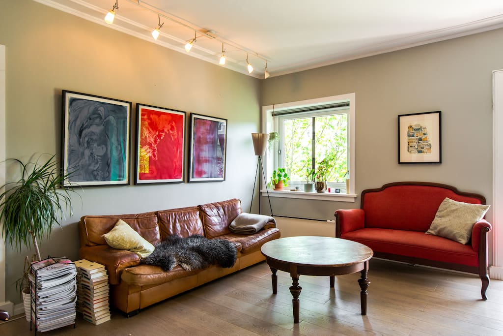 Our spacious and bright living room.