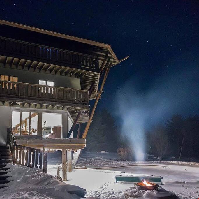 Make some s'mores under the stars around the fire pit.