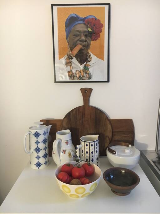 Kitchen details over the dishwasher