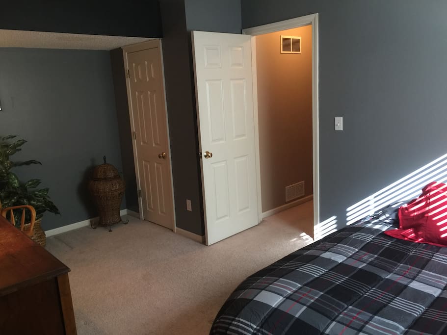 Spacious private, quiet bedroom.