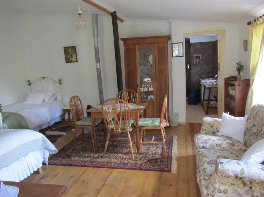 Cobblers open plan living space.