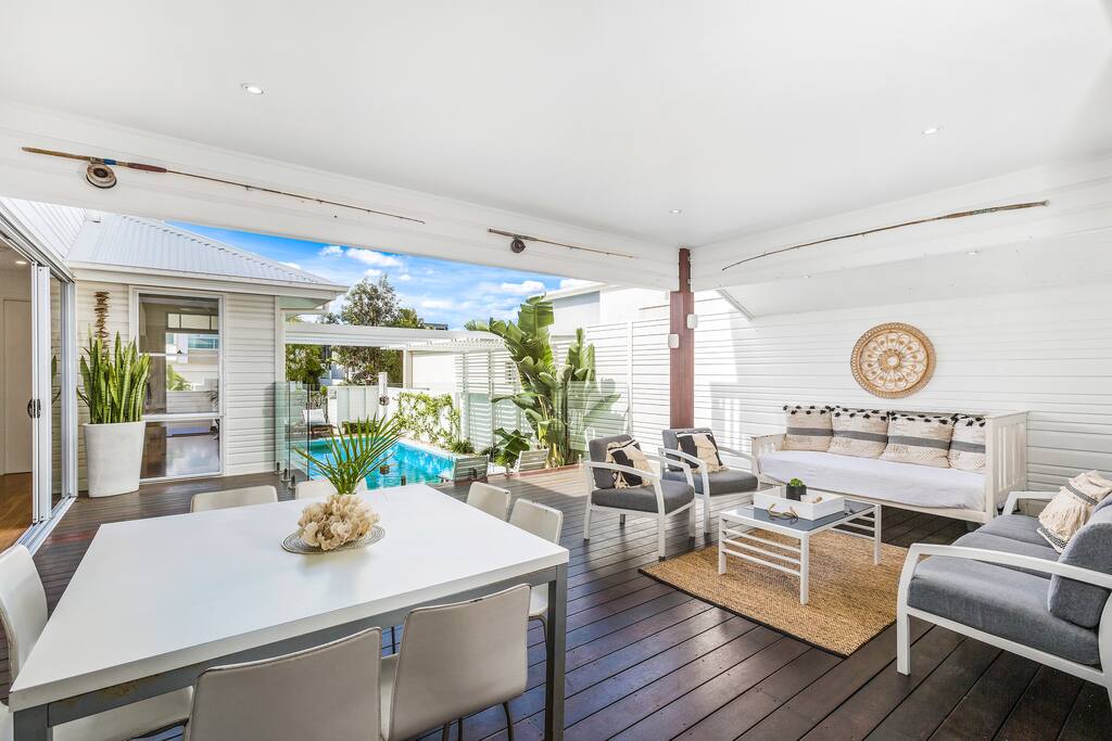 Large Covered Outdoor Deck Area