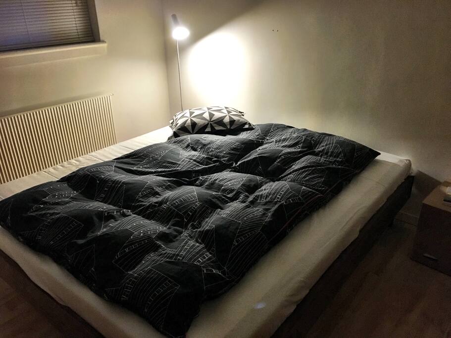 Your awesome luxurious double bed.