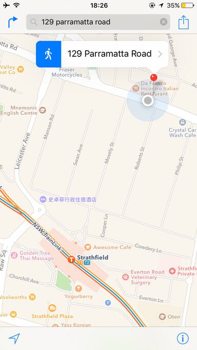 gps: 129 parramatta road , concord , nsw 2137