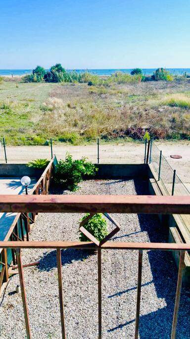 Sea View and Garden View from One Balcony