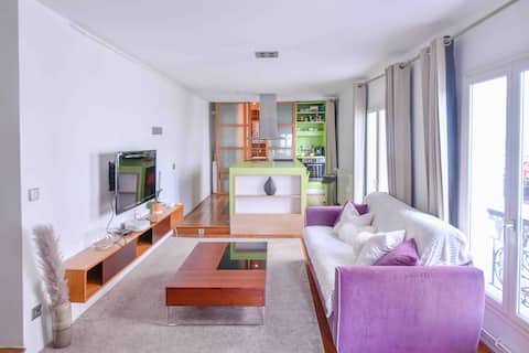 Loft hyper centre Vincennes RER A 2minute freePark