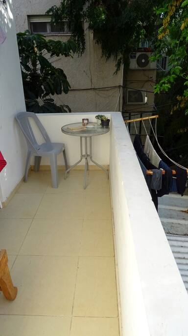 the large balcony