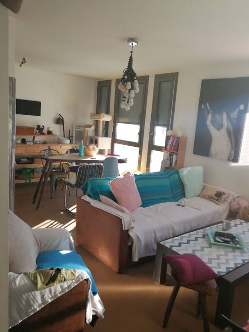 Pièce de vie cocooning