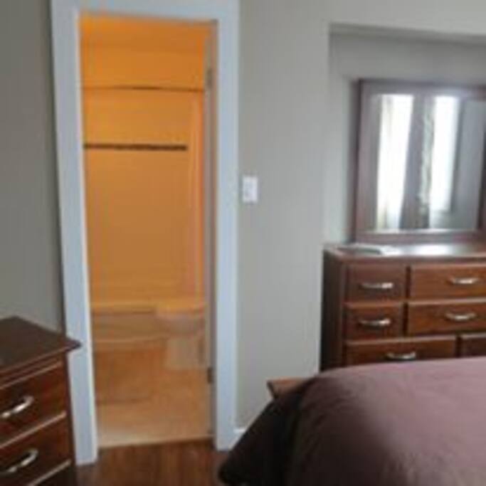 View into bathroom