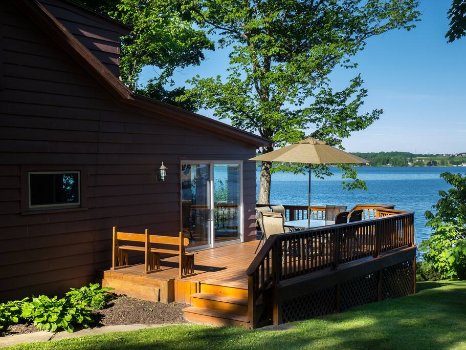 Great wrap-around deck.