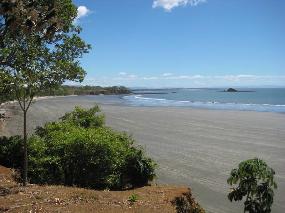 Hard packed sand for beach walking and swimming