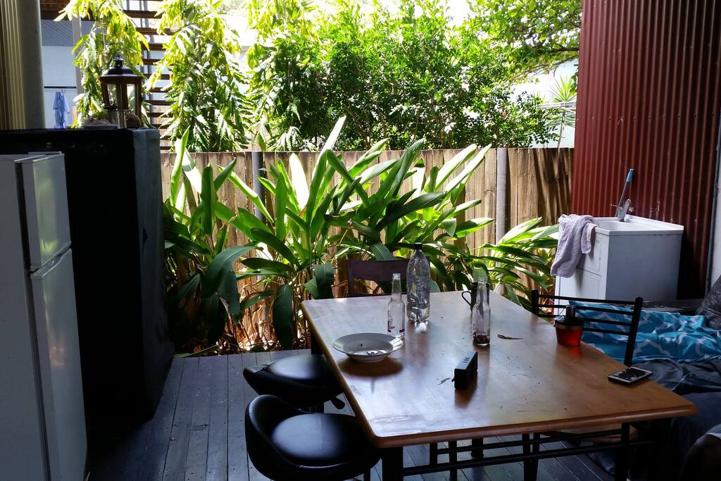 outside deck living ares