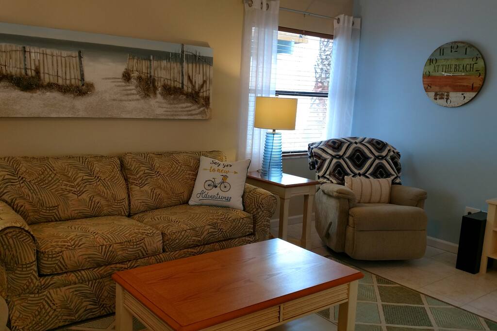 Warm inviting living area.