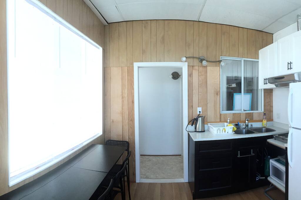 Kitchen and laundry area