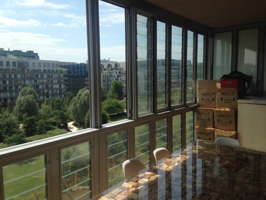 Veranda, with fully opening windows
